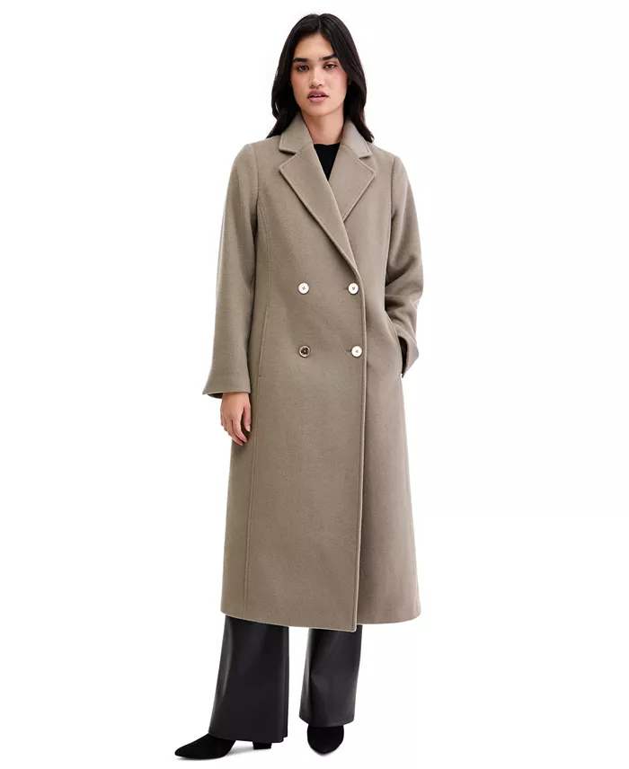 Women's Double-Breasted Maxi Coat - thumbnail 10