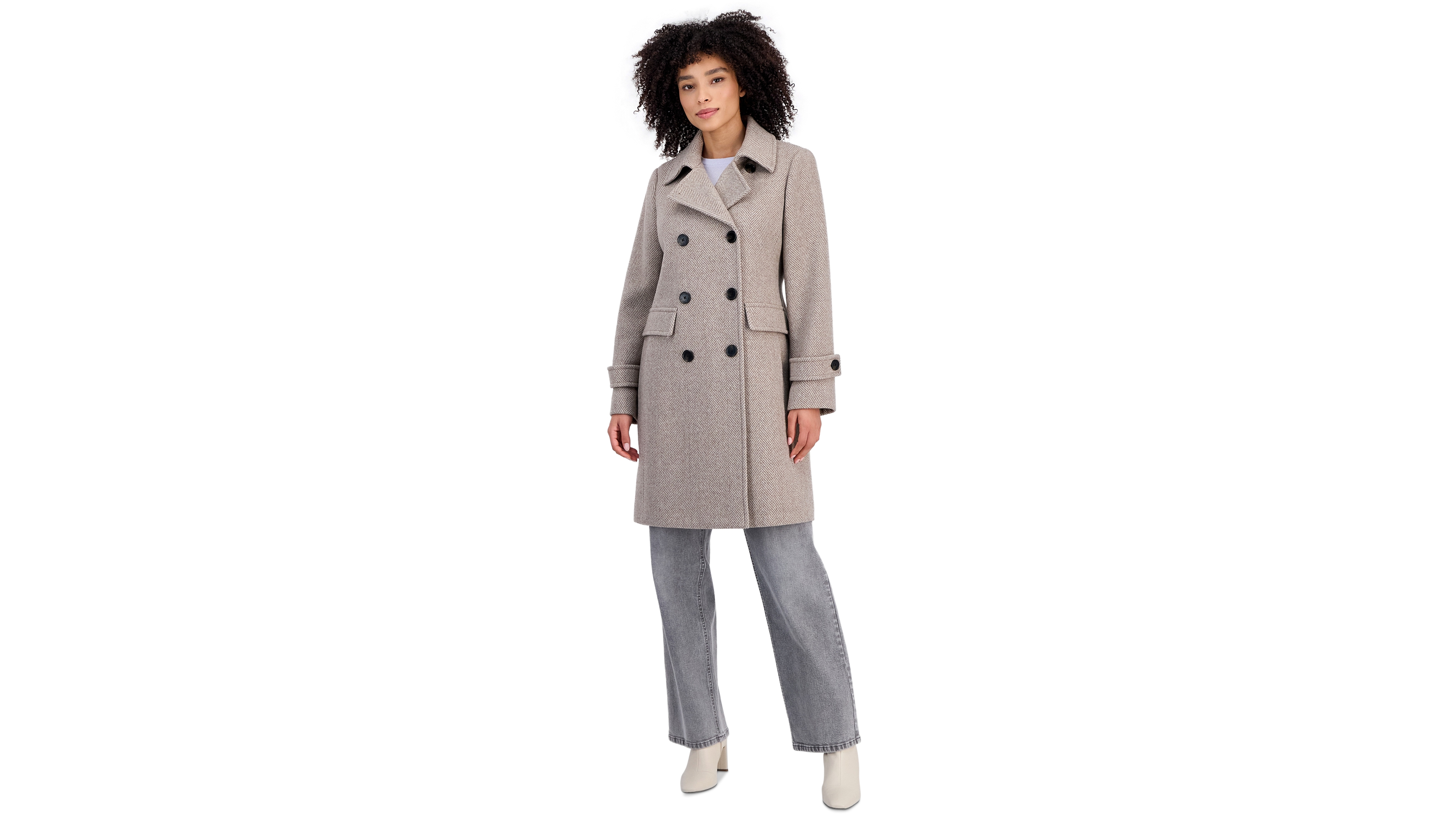 Michael Kors Women's Double-Breasted Coat, Created for Macy's
