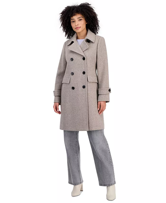 Women's Double-Breasted Coat, Created for Macy's