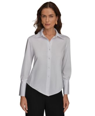 Women's Collared Poplin Shirt