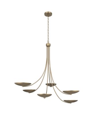 Palmela 45.75" 6-Lt XL Chandelier in Champagne Bronze finish