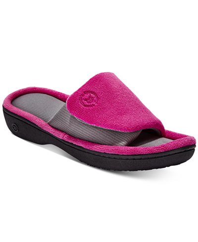 Isotoner Signature Women's Microterry Adjustable Slides