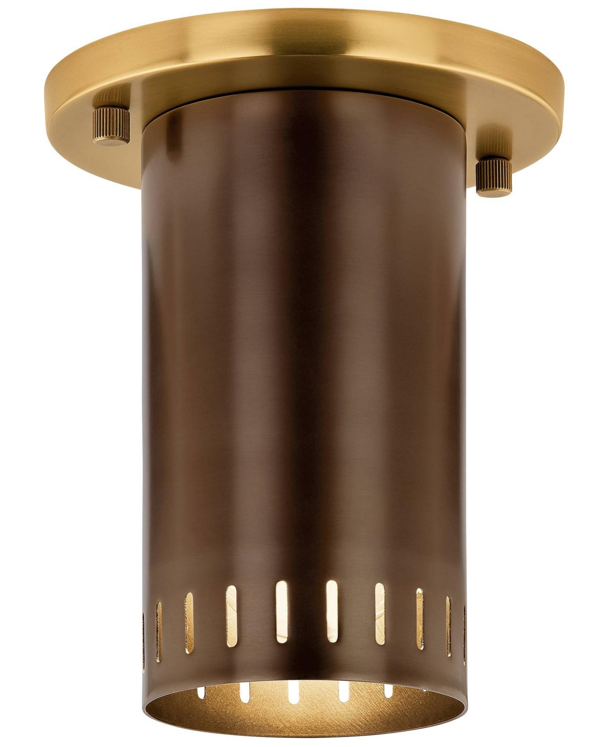 Kichler Ruehl 5.50" 1Lt Flush Mount in Lacquered Bronze