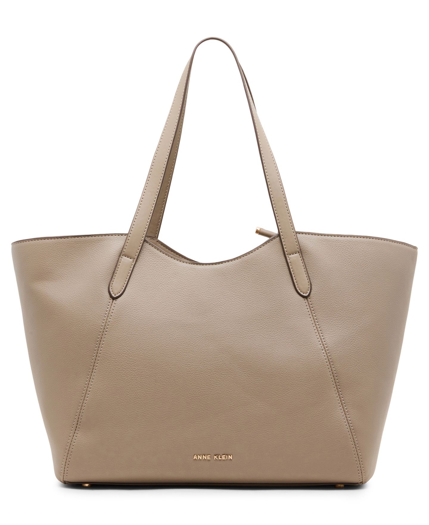 Женская сумка Anne Klein Toggle Large Magnetic Tote Handbag, цвет: Бежевый — фото 2