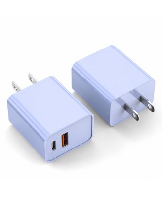 20W Dual Port PD Fast Charging Wall Adapter USB C and A Plug