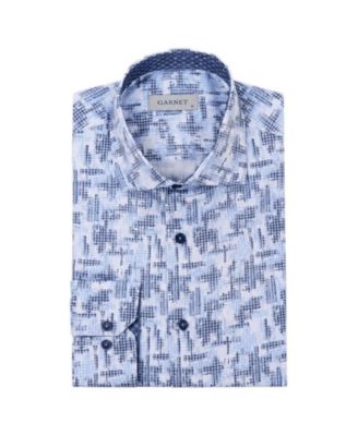 Men's Regular-Fit Print Long-Sleeve Button-Down Shirt