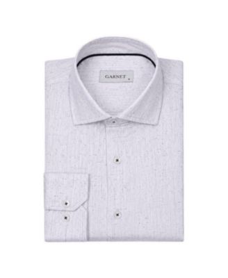 Men's Long-Sleeve Regular-Fit Spread Collar Dress Shirt