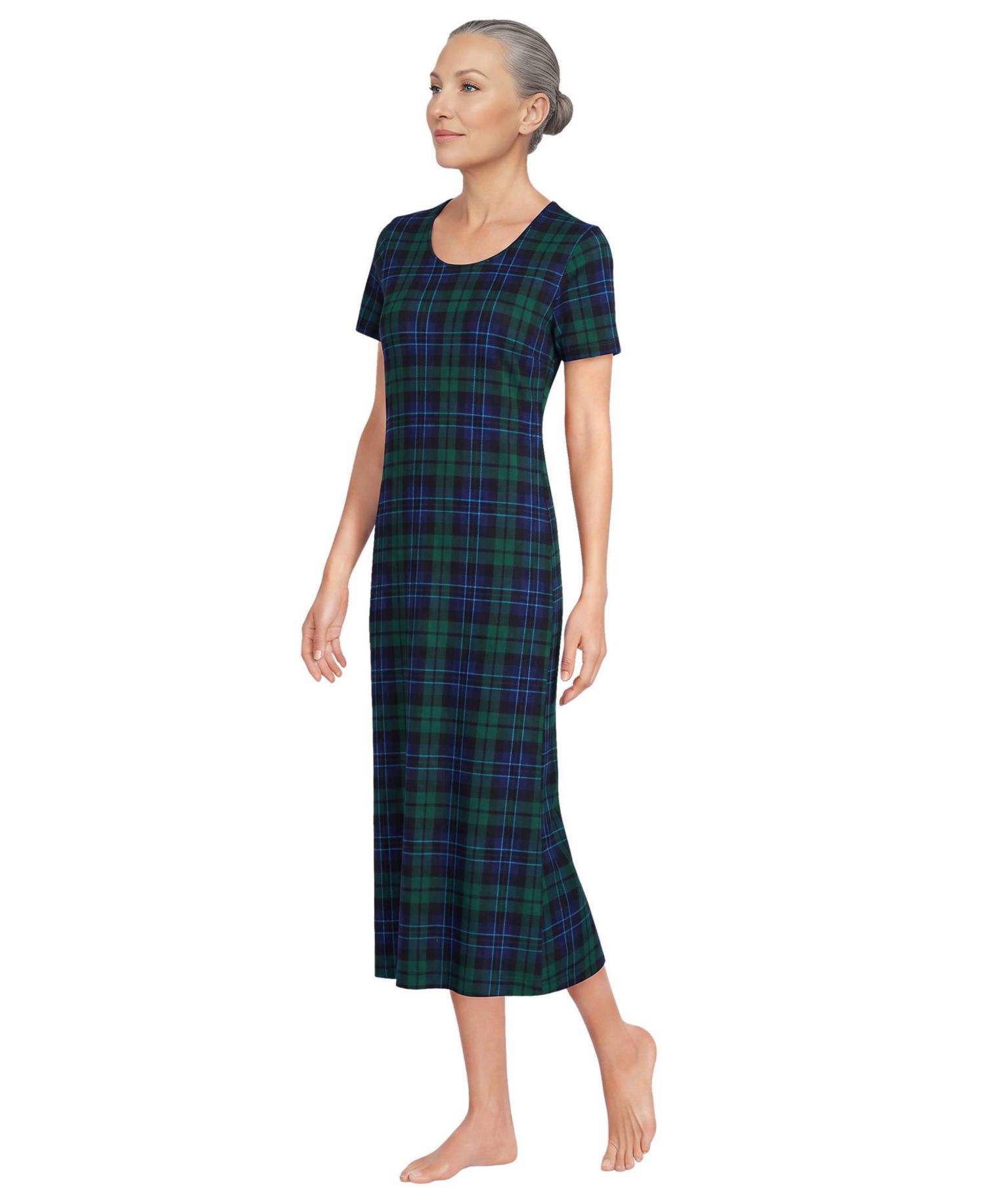 Women's Cotton Short Sleeve Midcalf Nightgown