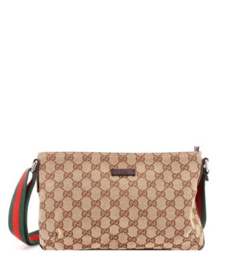 Small Web Strap Messenger Bag GG Canvas