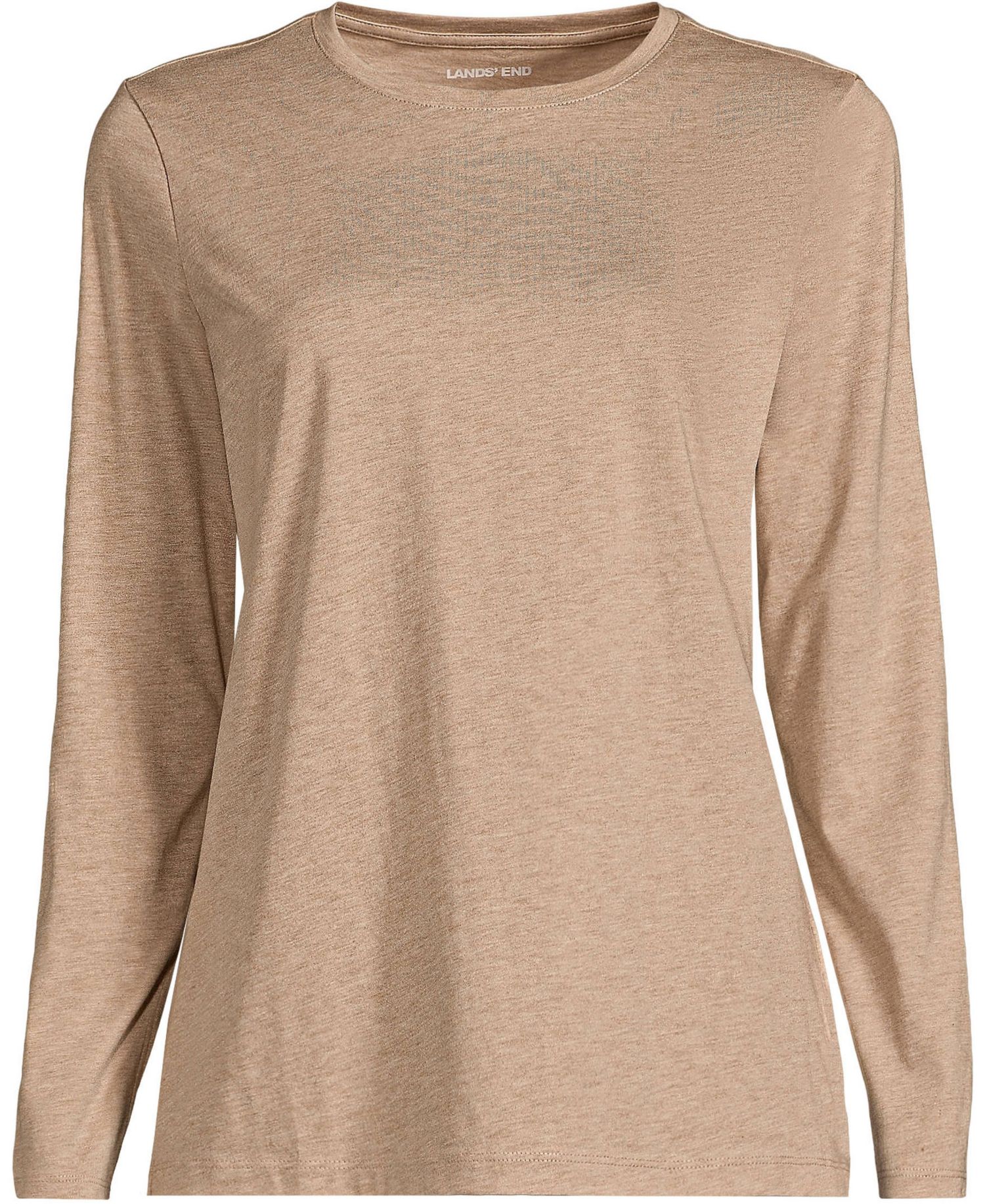 Women's Tall Supima Cotton Long Sleeve Crewneck T-Shirt