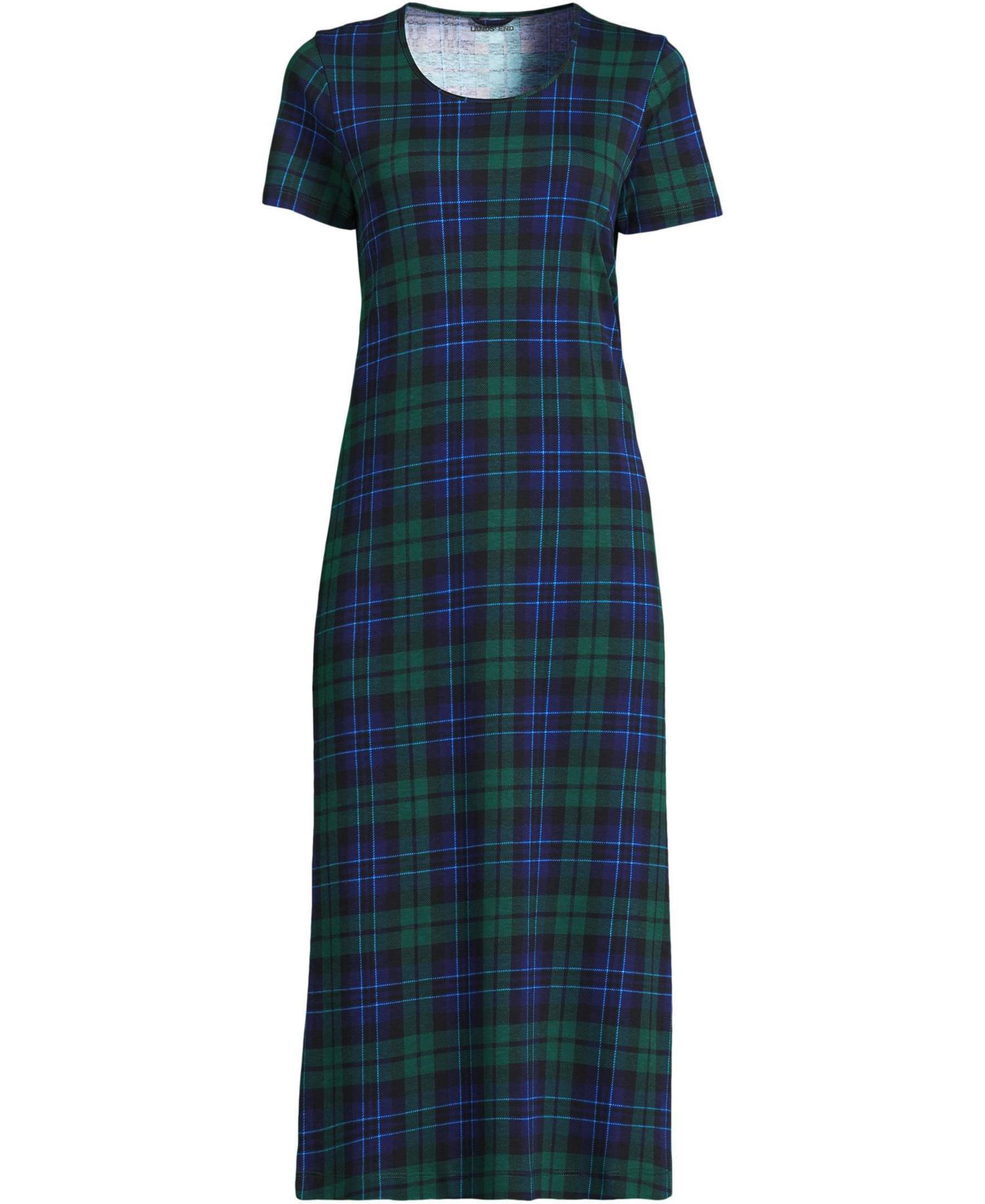 Plus Size Cotton Short Sleeve Midcalf Nightgown