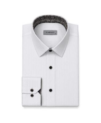 Men's Regular-Fit Contrast-Trim Dress Shirt