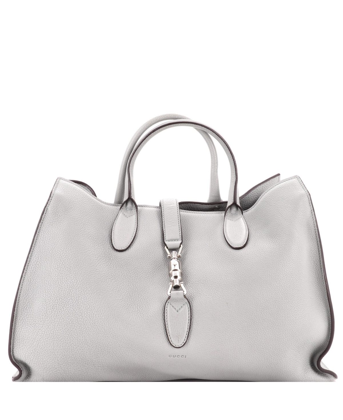 Pre-Owned Gucci Large Jackie Soft Tote Leather - Blue