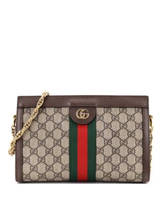 Small Ophidia Chain Shoulder Bag GG Coated Canvas