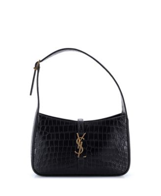 Small Le 5 a 7 Hobo Embossed Leather