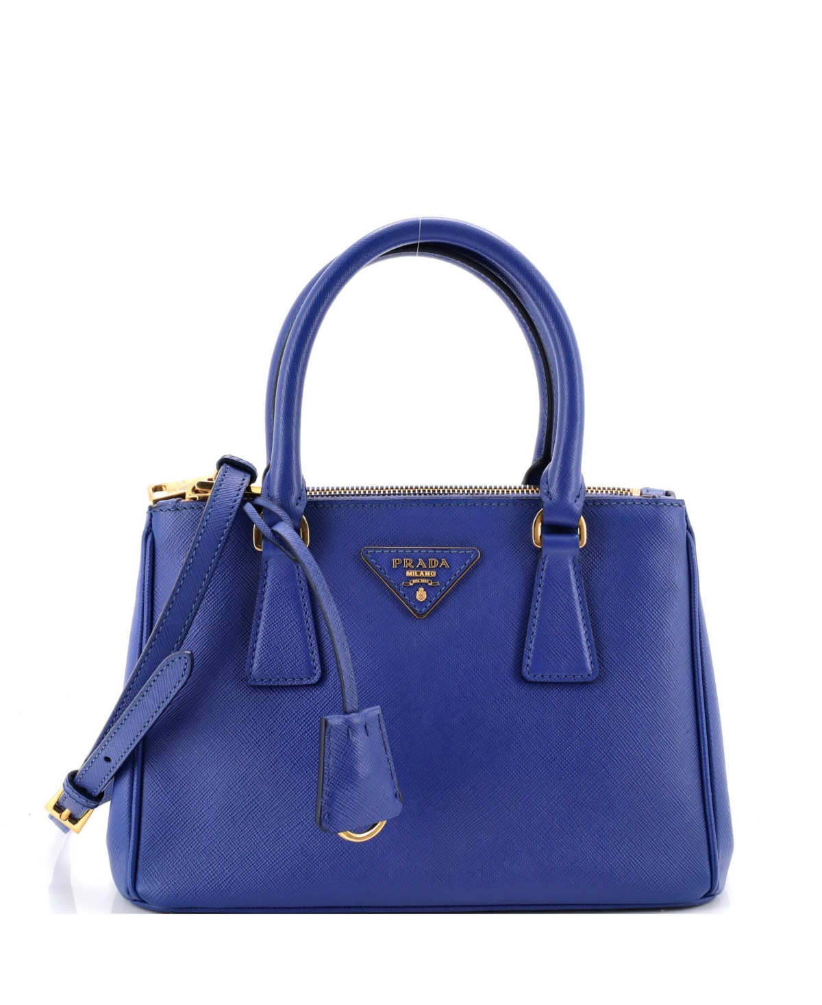 Pre-Owned Prada Galleria Double-Zip Saffiano Leather Tote