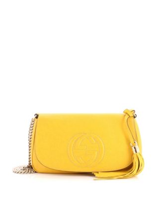 Medium Soho Chain Crossbody Bag Leather