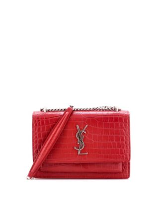 Sunset Chain Wallet Embossed Leather