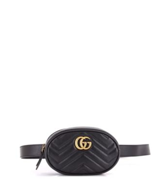 GG Marmont Leather Adjustable Belt Bag