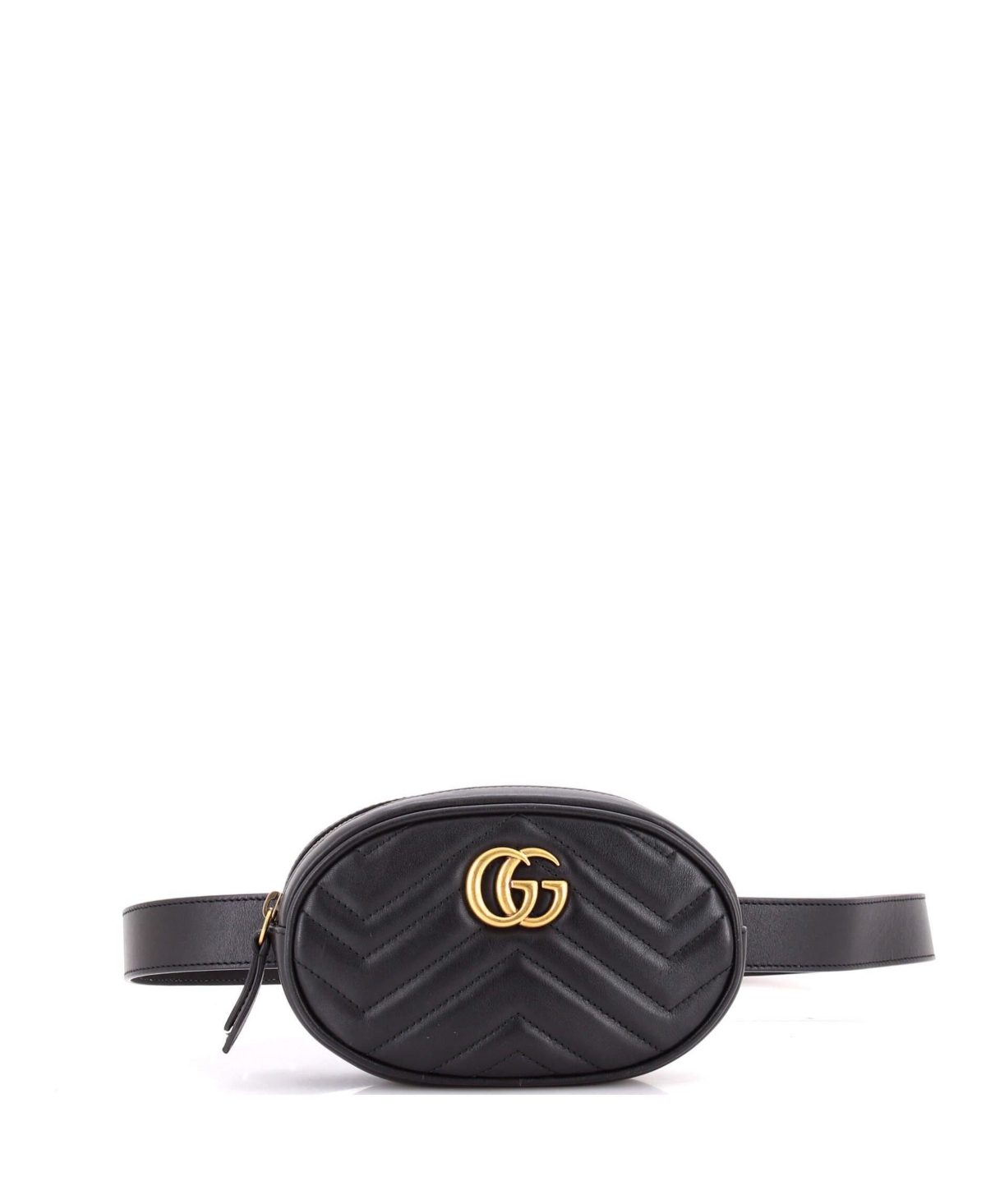 Pre-Owned Gucci Gg Marmont Leather Adjustable Belt Bag