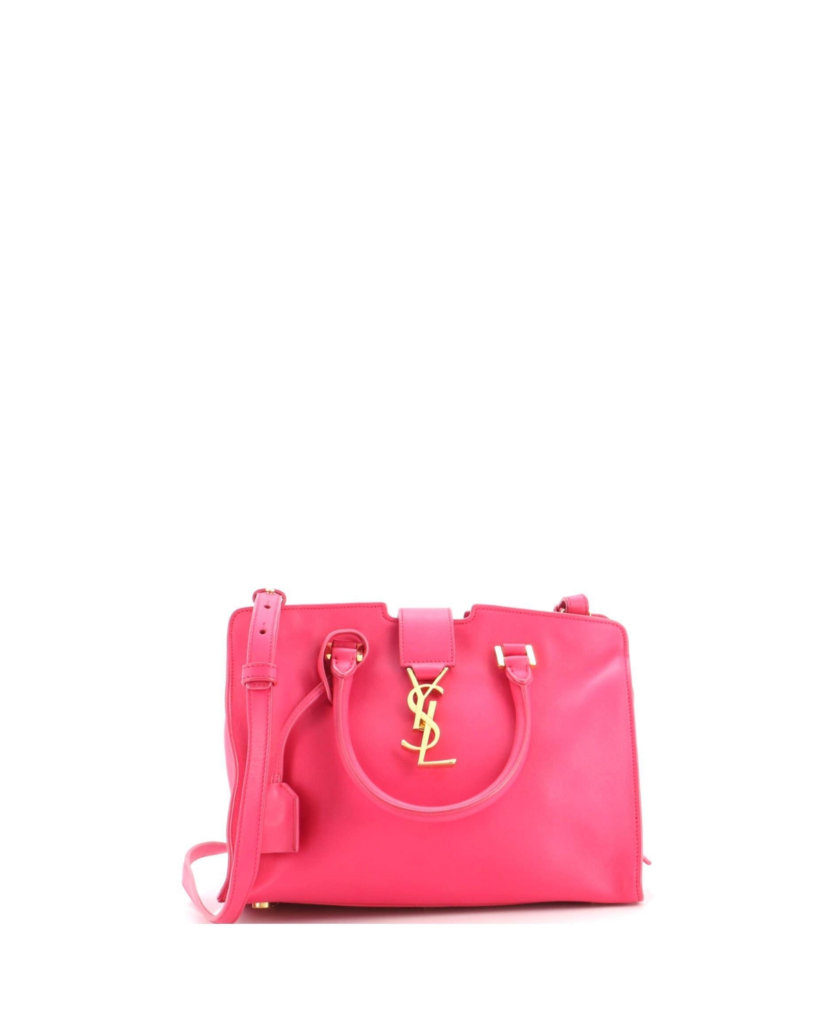 Pre-Owned Saint Laurent Baby Monogram Cabas Leather - Pink