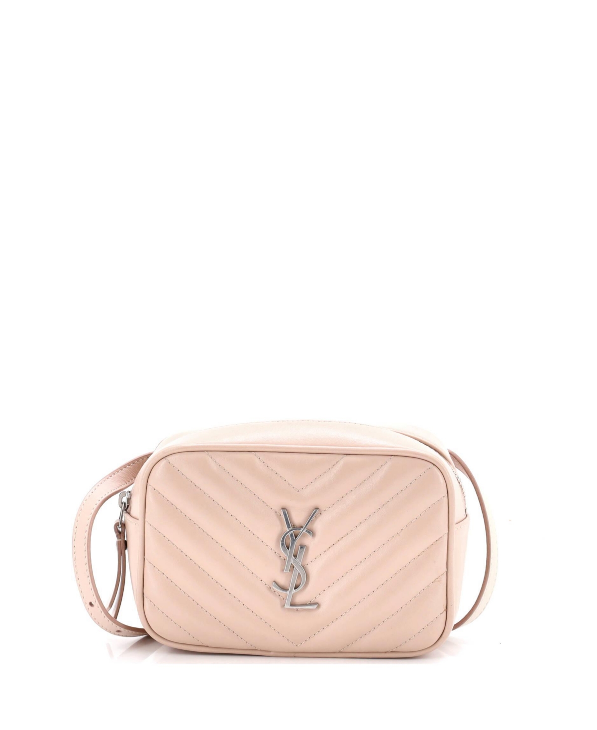 Pre-Owned Saint Laurent Lou Leather Matelasse-Chevron Adjustable Belt Bag