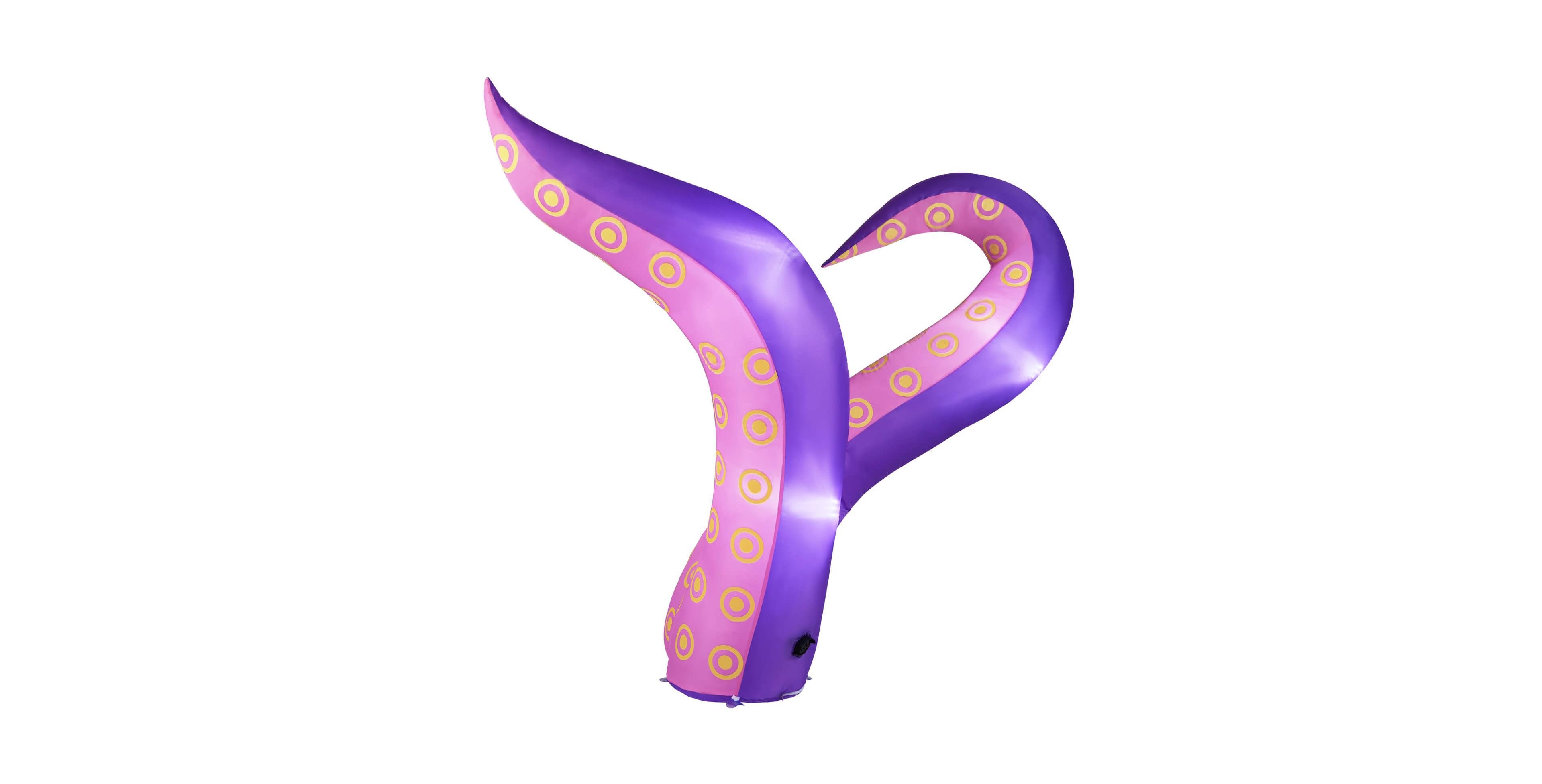 Costway 6.5 Ft Inflatable Tentacles Blow up Octopus Legs Window Decoration with Led Lights