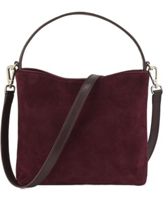 Tate Suede Small Crossbody Shoulder Handbag