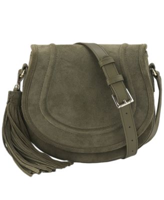 Jenni Suede Small Adjustable Crossbody Handbag
