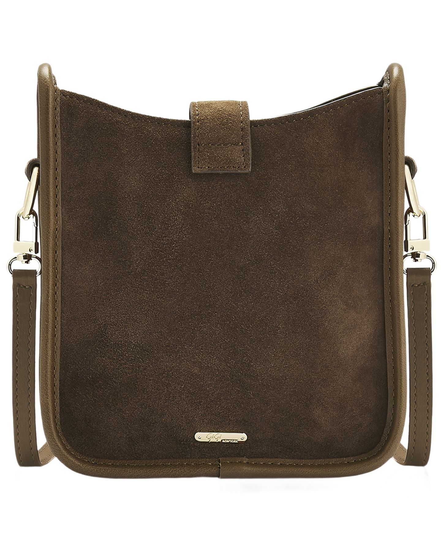 Женская сумка GiGi New York Ellie Small Suede Crossbody, цвет: Коричневый — фото 2