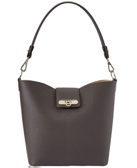 Женская сумка GiGi New York Isabel Leather Small Shoulder Handbag, цвет: Коричневый