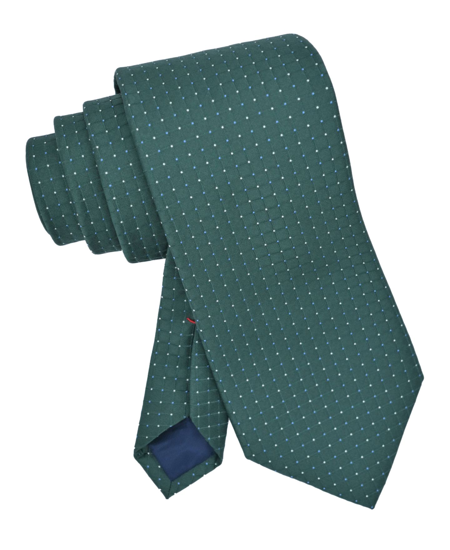 Мужской галстук Tommy Hilfiger Percy Geo Neat Classic Tie, цвет: Тёмно-зелёный — фото 4