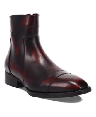 Men's Lennox Leather Almond Toe Cushion Comfort Insole Boots