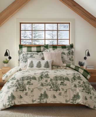 Winter Sleigh Ride Reversible 3-Piece Comforter Set, Full/Queen