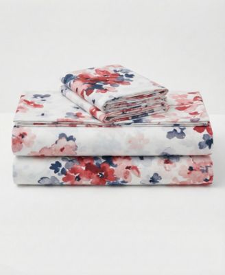 Printed Microfiber Deep Pocket 4-Piece Sheet Set, Queen