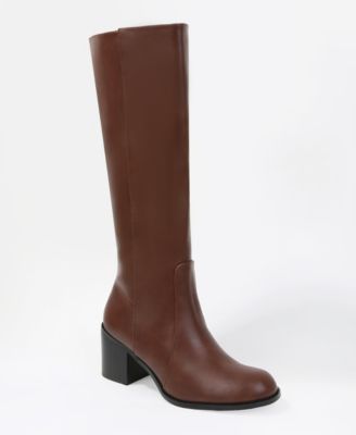 Babette Knee High Block Heel Riding Boots