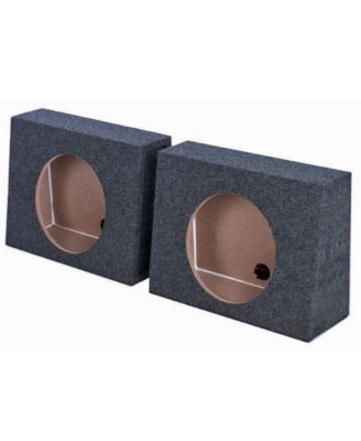 Single 10" Sealed Car Audio Subwoofer Sub Box Enclosures (2 Pack) (Used)