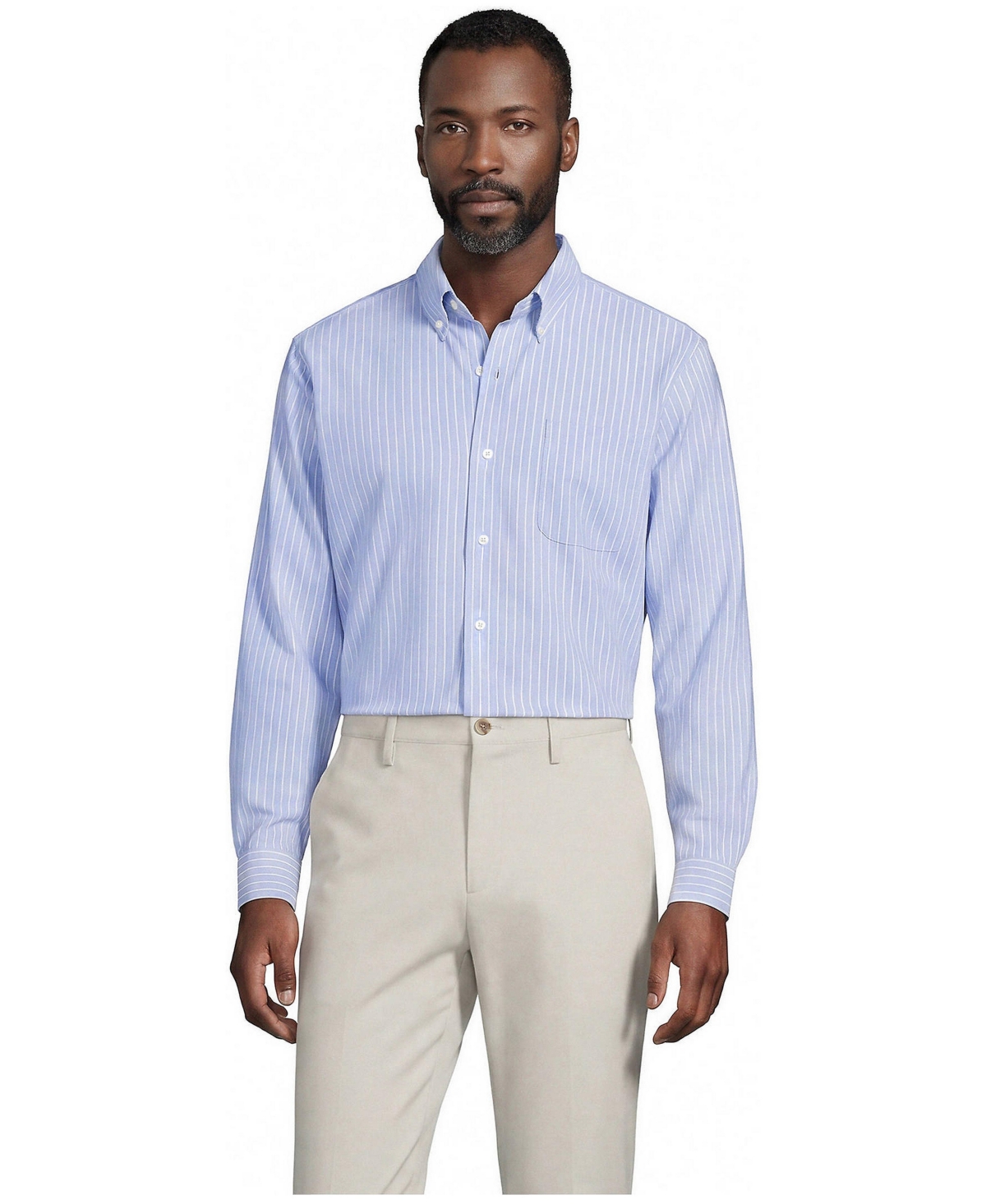 Lands' End Women's No Iron Supima Cotton Oxford Dress Shirt