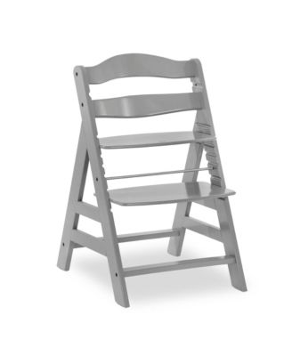 Alpha and Grow Along Adjustable Wooden Baby High Chair Seat, Beechwood