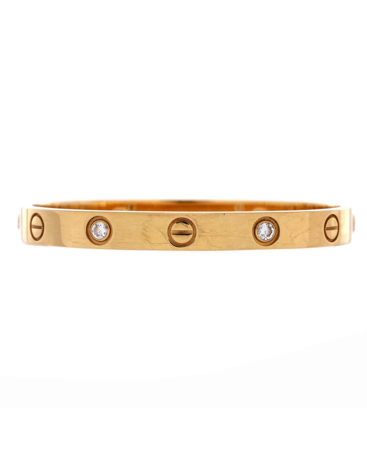Pre-Owned Cartier Love 4 Diamond Bracelet - 18k yellow gold