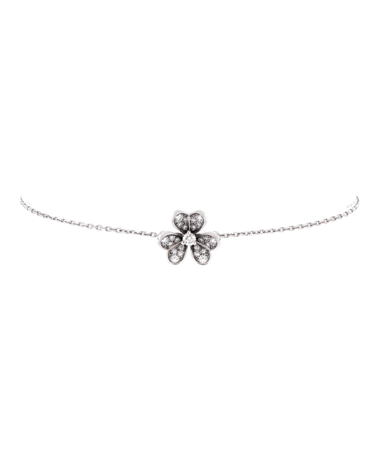 Pre-Owned Van Cleef & Arpels Frivole Bracelet - 18k white gold, 18k white gold