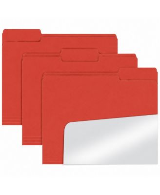 100 Pack 1/3 Cut Tab Colored File Folders Letter Size For Office Classroom