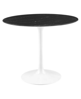 Lippa  Round Faux Marble Dining Table