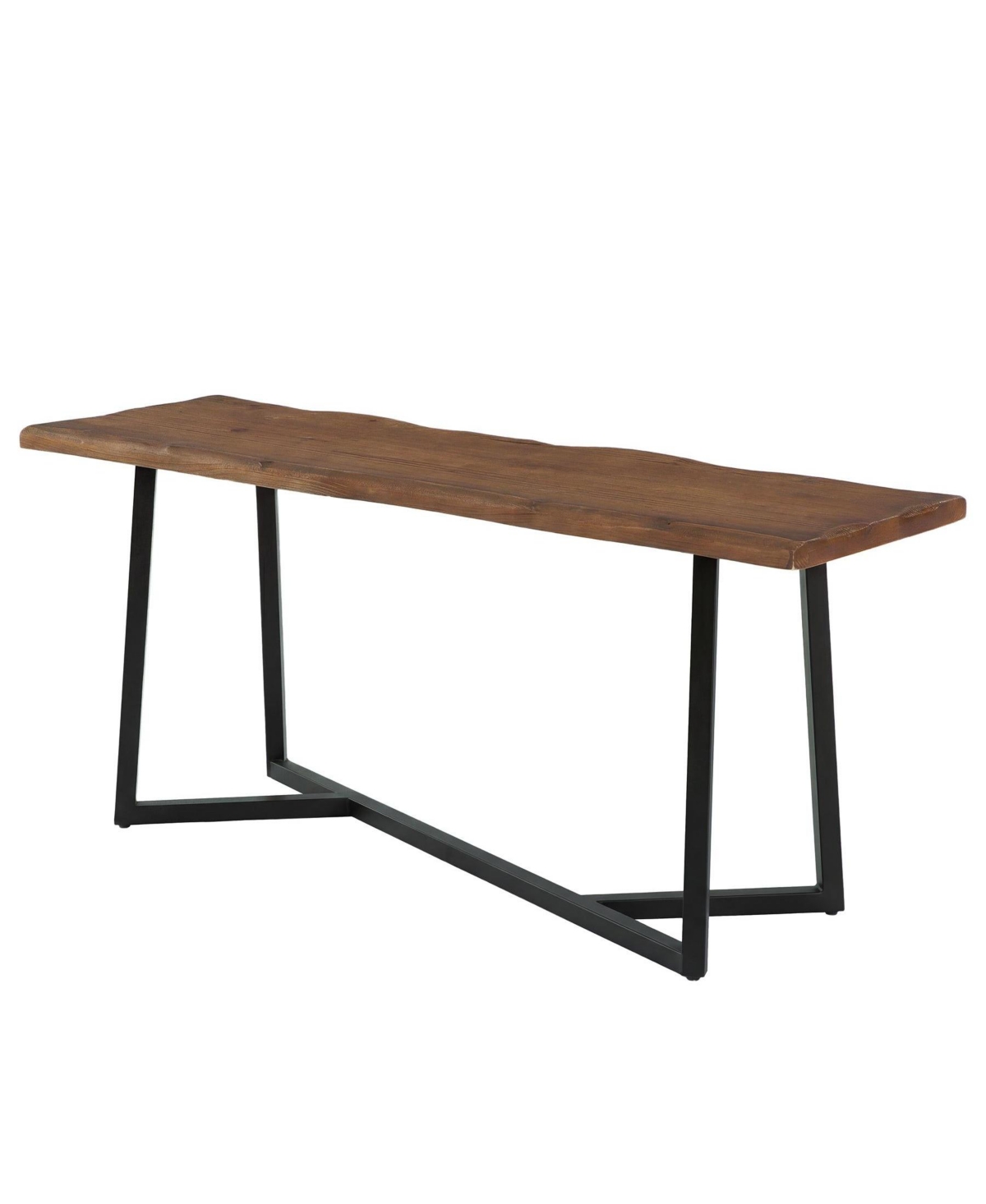 Slickblue Solid Wood Counter Height Bar Table with Sturdy Metal Frame for Kitchen