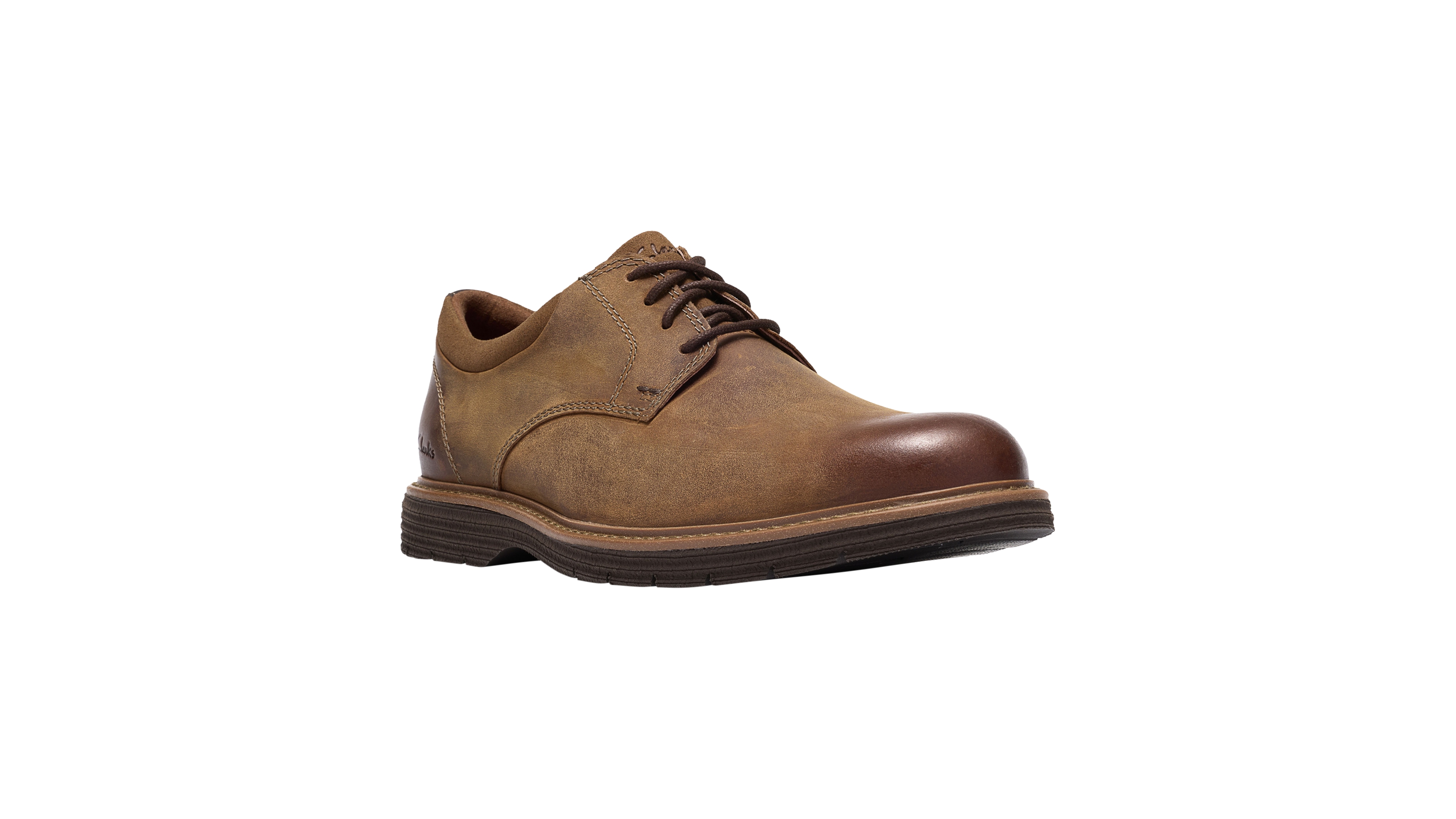 Clarks Men's Baystone Leather Plain Toe Derby Shoes