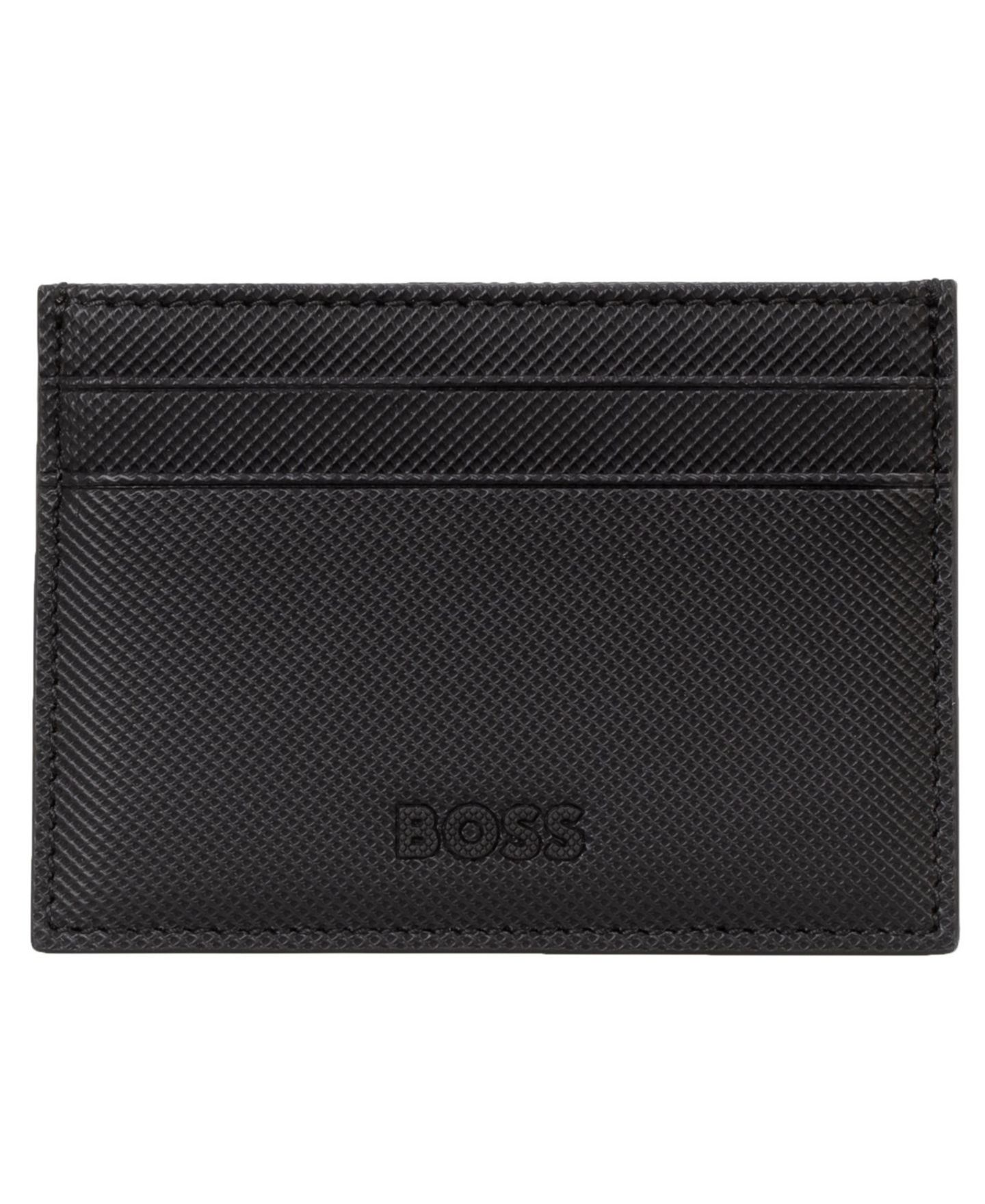 Мужской футляр для карт Hugo Boss Catch 3.0 из экокожи на 5 карт, цвет: Чёрный — фото 1