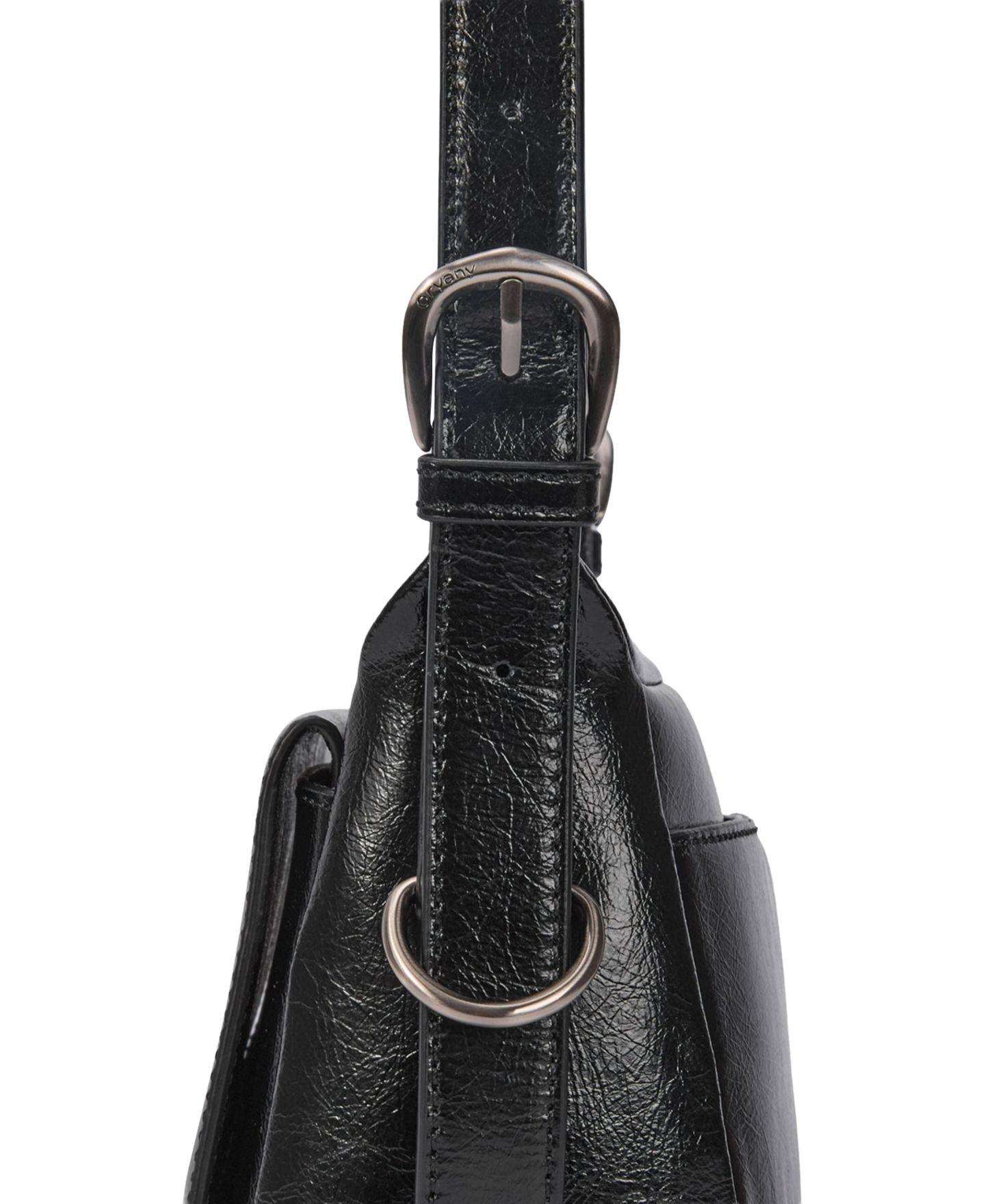Женская сумка orYANY Moto Small Leather Crossbody, цвет: Чёрный — фото 5