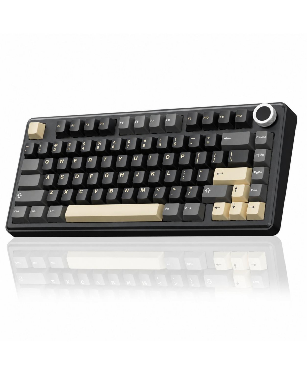 Lofree B75 Pro Wireless Mechanical Hot-Swappable Rgb Gaming Keyboard for Windows, Mac, iOS - Blackyellowgrey