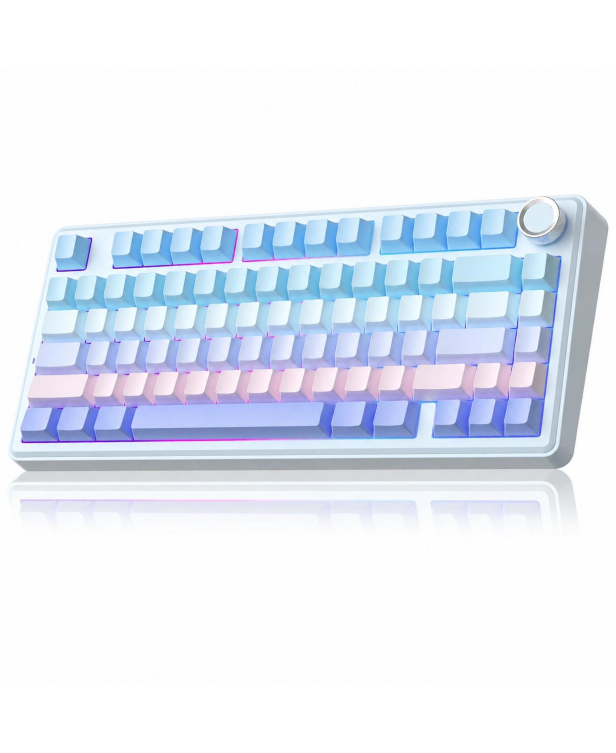 Lofree B75 Pro Wireless Mechanical Hot-Swappable Rgb Gaming Keyboard for Windows, Mac, iOS - Gradient-bluepurple