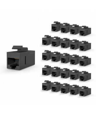 Cat6a Keystone 10 Gbps PoE Coupler for Cat6a, Cat6, Cat5e, Cat5 Cables